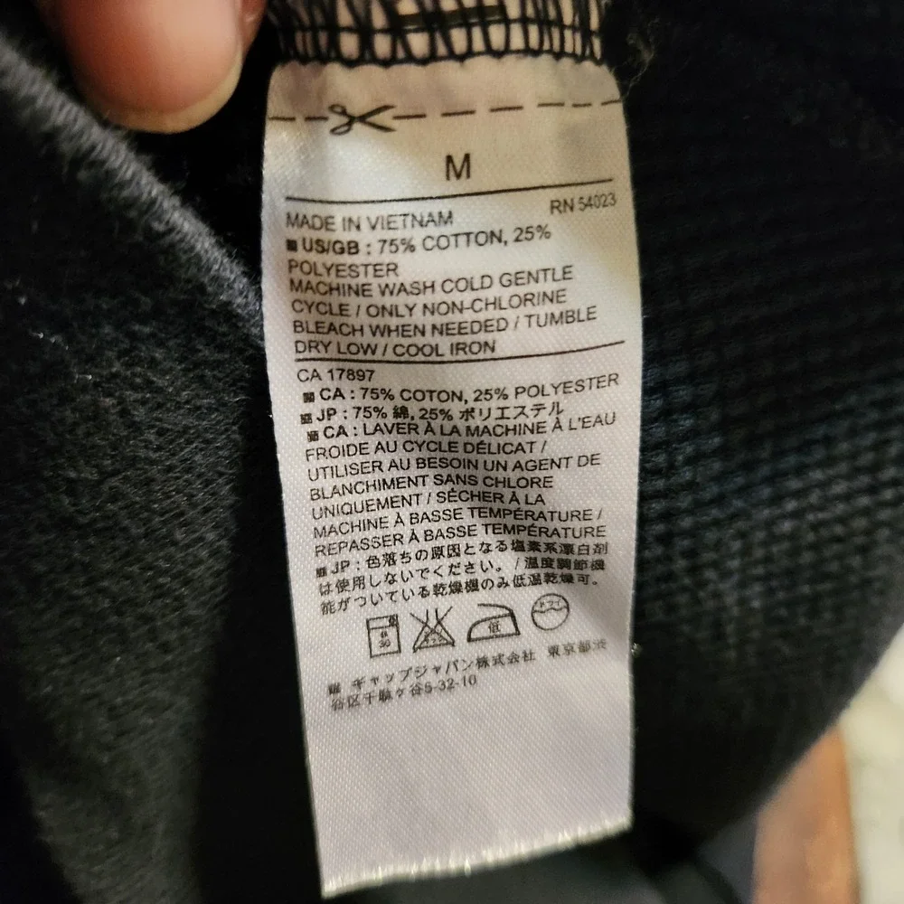 Banana Republic Men's Hooded Long Sleeve M Blue‎
